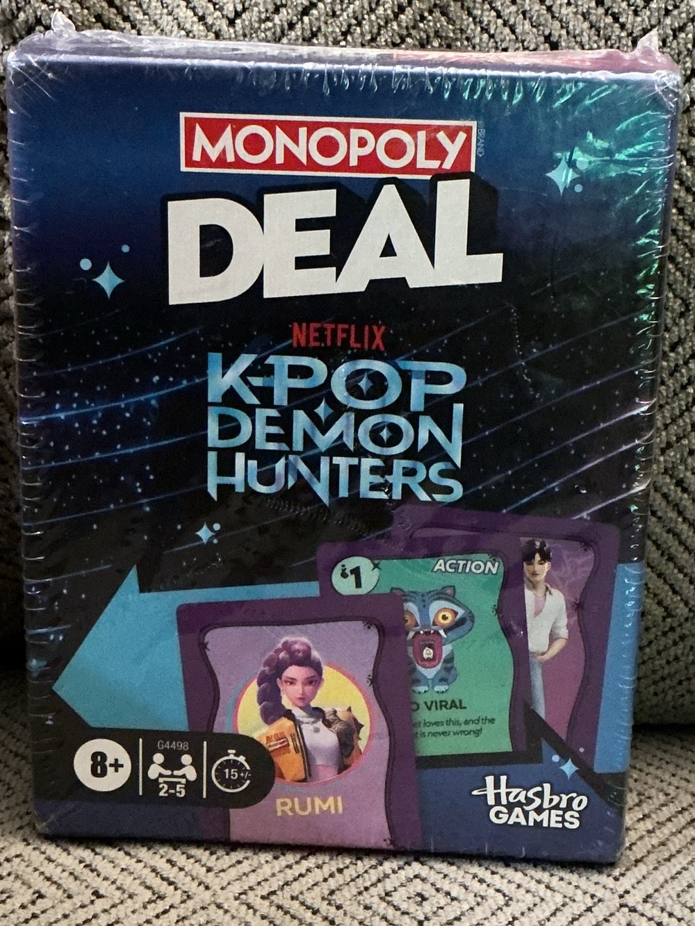 NEW Hasbro Monopoly Deal: Netflix K-Pop Demon Hunters Card Game